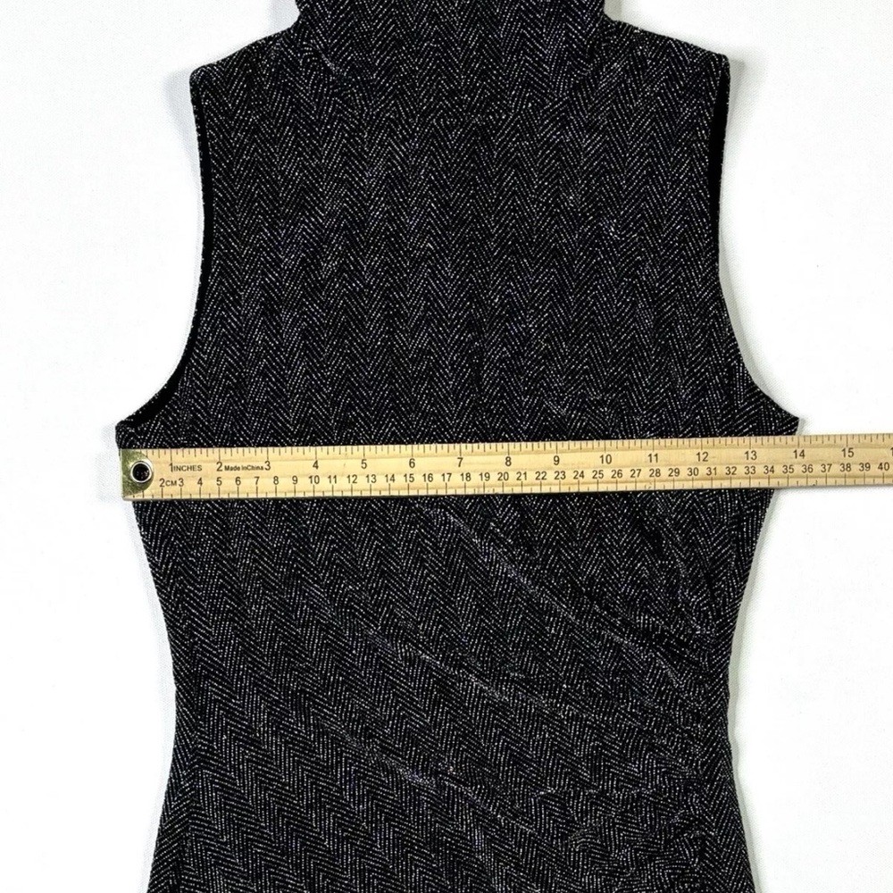 Ralph Lauren Evening Dress Women’s 2 Shimmering Silver Sleeveless Draped - Picture 6 of 9